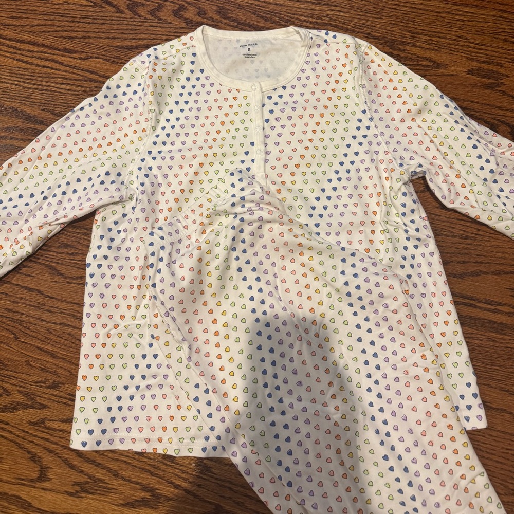 Roller Rabbit Multicolor Disco Heart Pajama Set - Picture 2 of 3